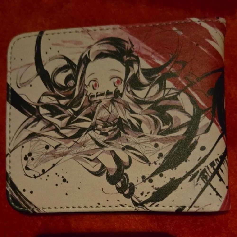 New demon slayer anime manga leather wallet